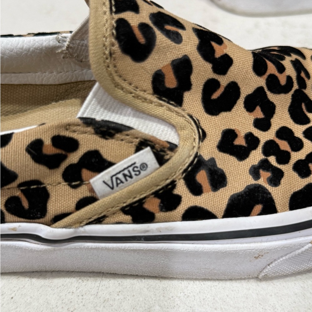 Vans Leopard Print Slip-On Shoes